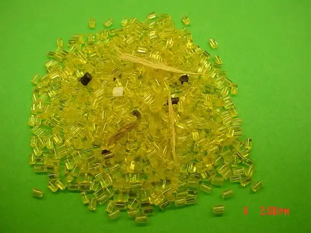 Ultem pellets before cleaning